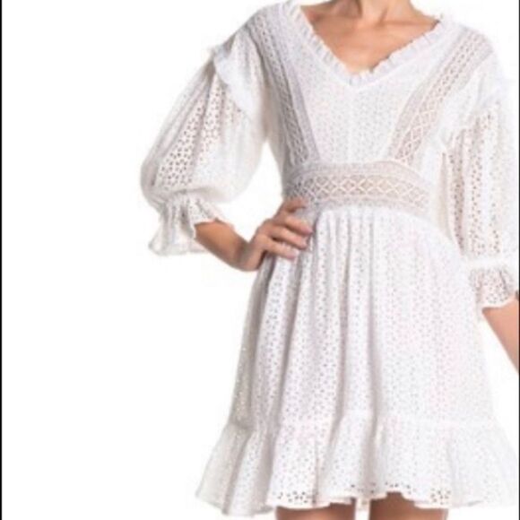 Love Sam Vivienne 100% cotton embroidered dress, XS - Picture 2 of 14